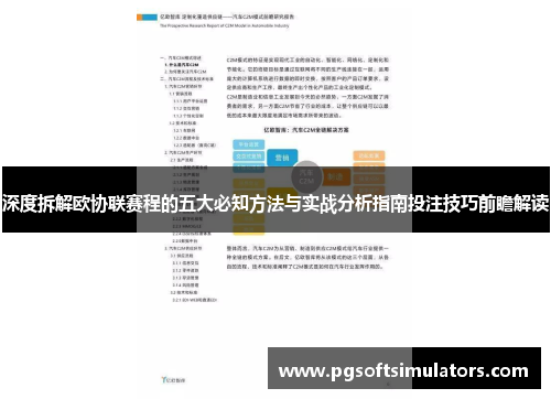 深度拆解欧协联赛程的五大必知方法与实战分析指南投注技巧前瞻解读